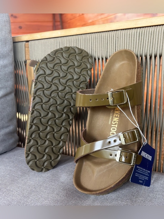 Birkenstock Shoes - Birkenstock Franca 💅 Oiled Olive Green Leather Sandals Slides 36 40 5 5.5 9 9.5